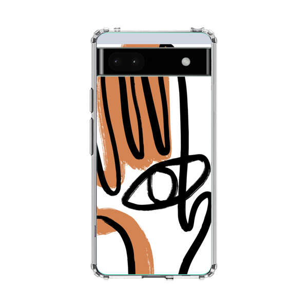 Abstract Minimalist Hand with Eye Google Pixel 6a Case