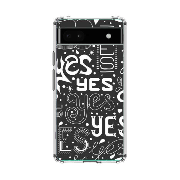 Bold Playful Typography Yes Pattern Google Pixel 6a Case