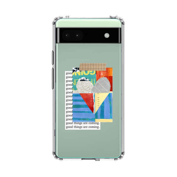 Colorful Abstract Collage with Geometric Shapes Google Pixel 6a Case