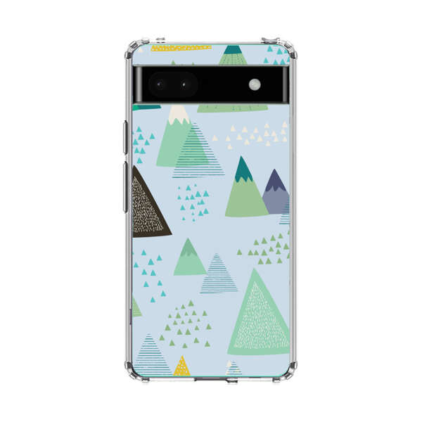 Colorful Abstract Mountain Pattern Google Pixel 6a Case