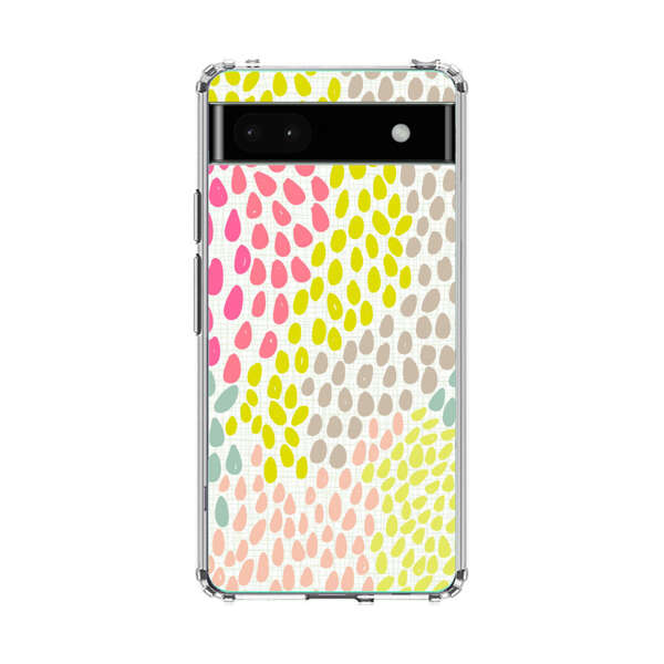 Colorful Abstract Teardrop Pattern Google Pixel 6a Case