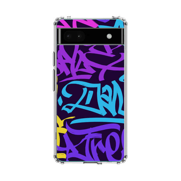 Colorful Graffiti Pattern Google Pixel 6a Case