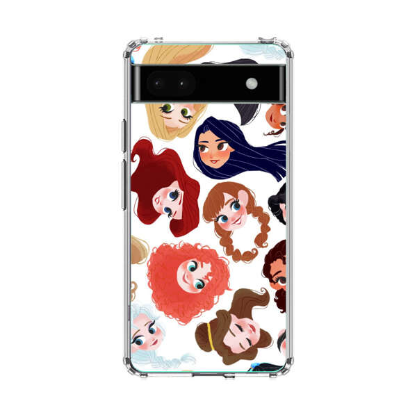 Diverse Animated Girl Faces Google Pixel 6a Case