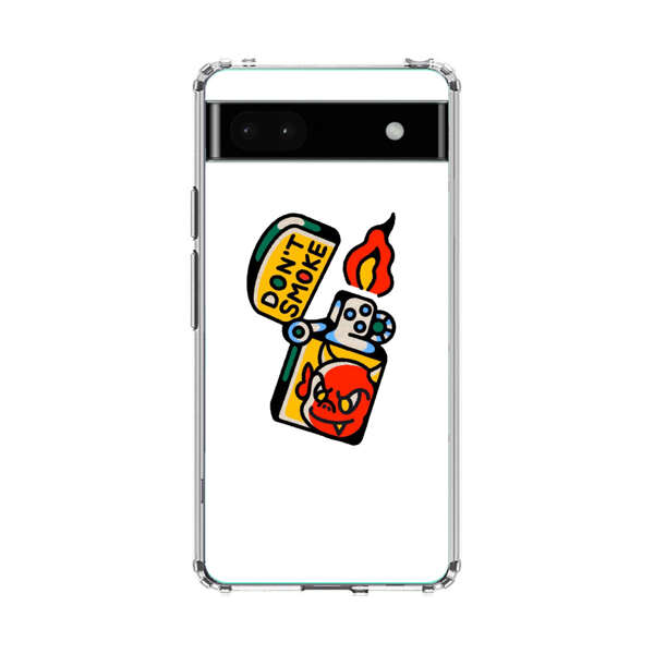 Don't Smoke Vintage Lighter with Devil Face Google Pixel 6a Case