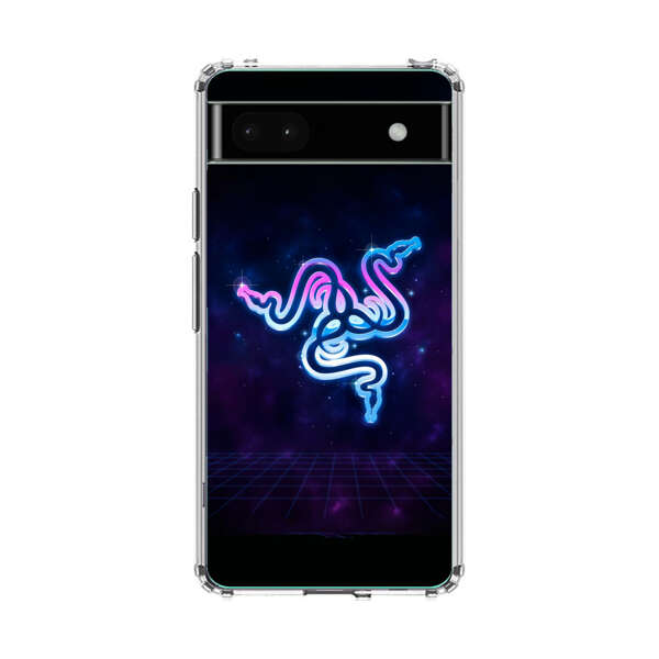 Glowing Neon Triple Snake Google Pixel 6a Case