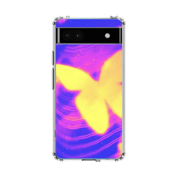 Glowing Purple and Yellow Butterflies Google Pixel 6a Case