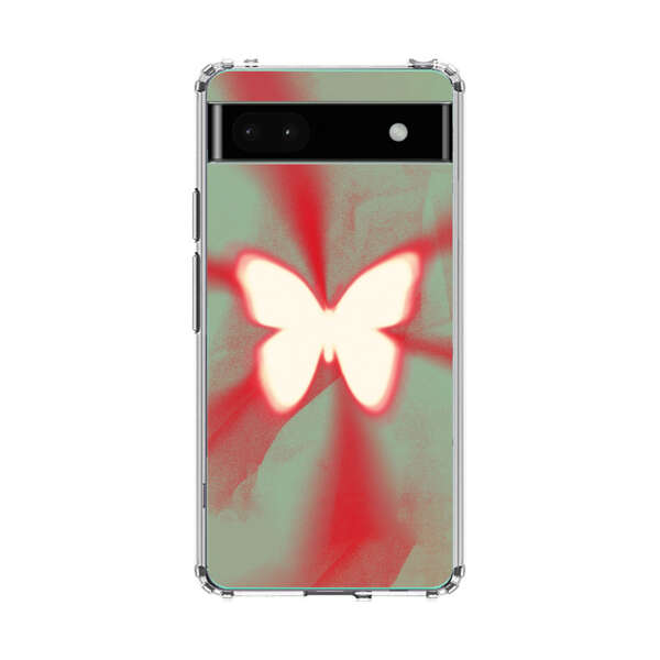 Glowing White Butterfly Abstract Radiant Design Google Pixel 6a Case