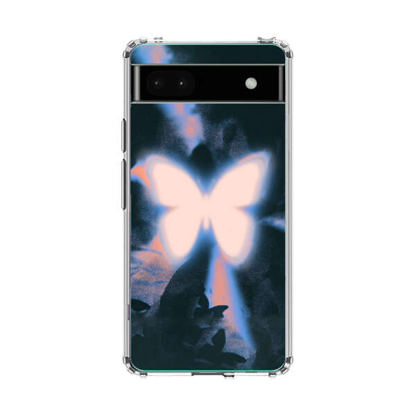 Glowing White Butterfly Google Pixel 6a Case
