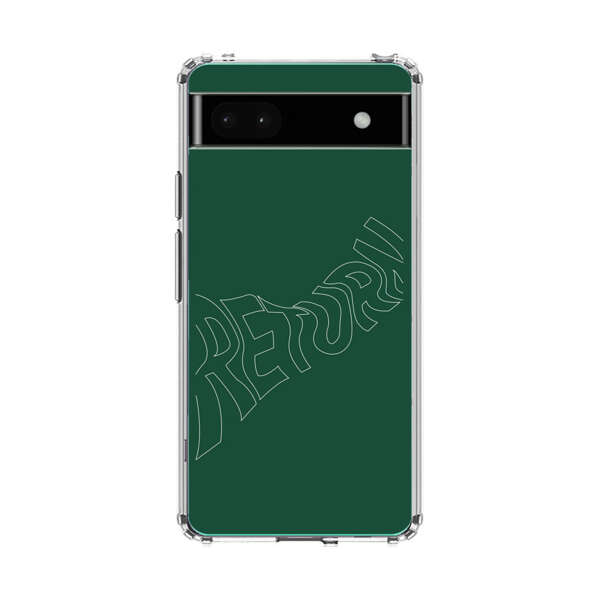 Minimalist Green Wavy Return Text Google Pixel 6a Case