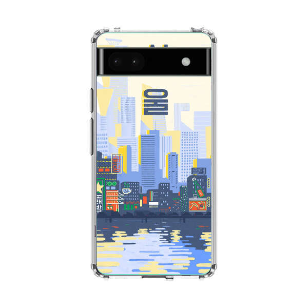 Modern City Skyline Reflection Google Pixel 6a Case