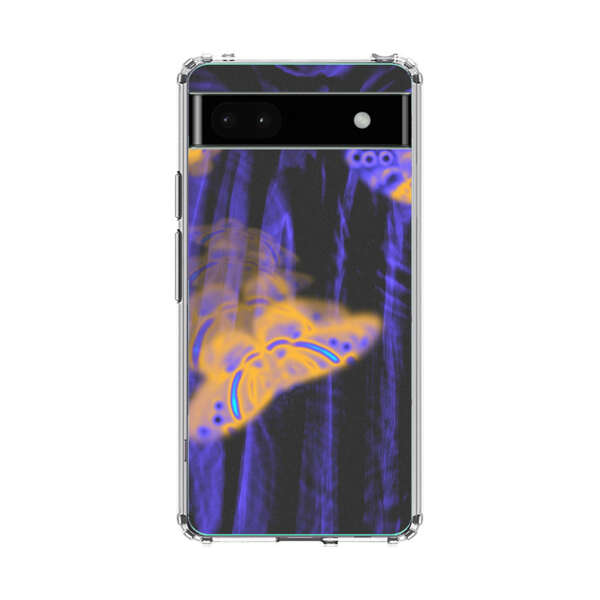 Neon Glowing Butterflies Google Pixel 6a Case