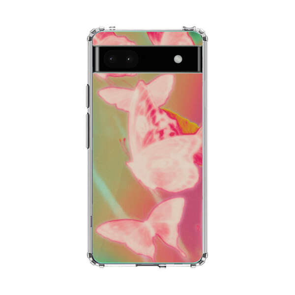 Pink Butterflies Dreamy Colorful Background Google Pixel 6a Case