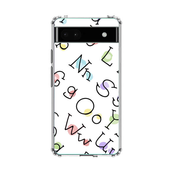 Playful Alphabet Pattern with Colorful Letters Google Pixel 6a Case