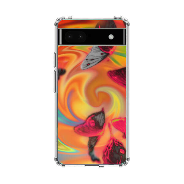 Psychedelic Butterflies Swirl Google Pixel 6a Case