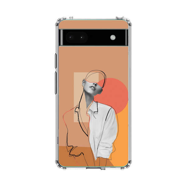 Stylish Abstract Portrait Art Google Pixel 6a Case