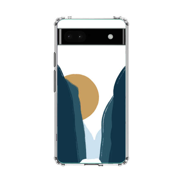 Sunset Between Dark Cliffs Google Pixel 6a Case