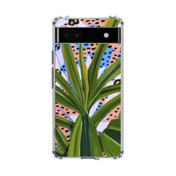 Tropical Leaves Abstract Pattern Google Pixel 6a Case
