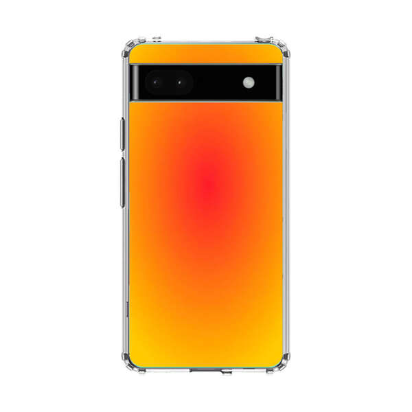 Vibrant Red Focal Point with Yellow Gradient Background Google Pixel 6a Case