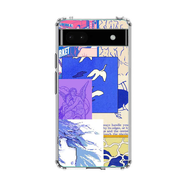 Vibrant Retro Pop Art Collage Google Pixel 6a Case