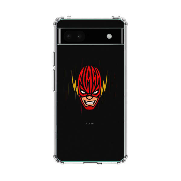 Vibrant Superhero Face with Lightning Bolts Google Pixel 6a Case