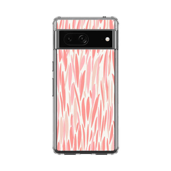 Abstract Coral Wavy Lines Pattern Google Pixel 7 Case
