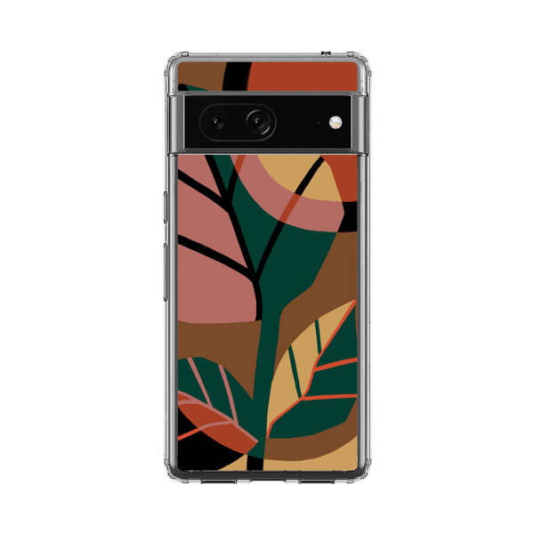 Abstract Geometric Leaves Design Google Pixel 7 Case