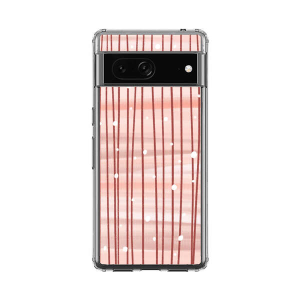 Abstract Vertical Lines Pink Pattern Google Pixel 7 Case