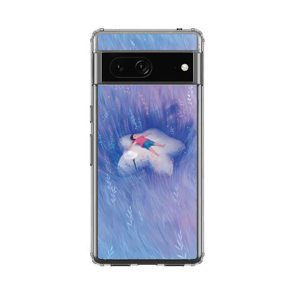 Child Relaxing in Dreamy Field Google Pixel 7 Case
