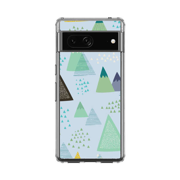 Colorful Abstract Mountain Pattern Google Pixel 7 Case