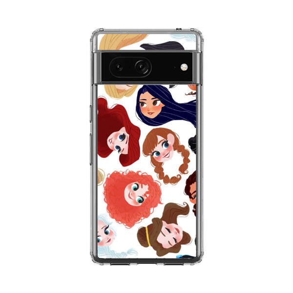 Diverse Animated Girl Faces Google Pixel 7 Case