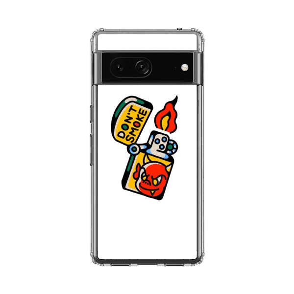 Don't Smoke Vintage Lighter with Devil Face Google Pixel 7 Case
