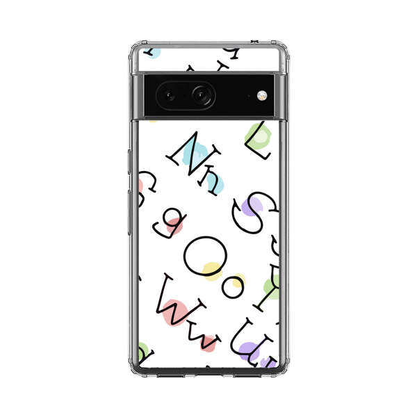 Playful Alphabet Pattern with Colorful Letters Google Pixel 7 Case