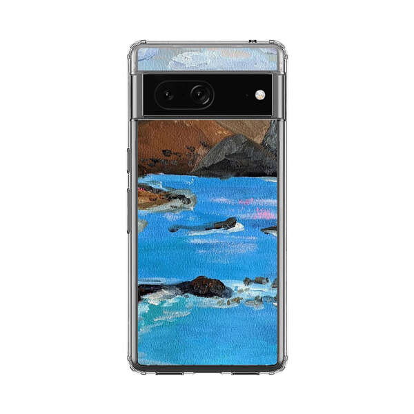 Rocky Coastline Ocean Painting Google Pixel 7 Case