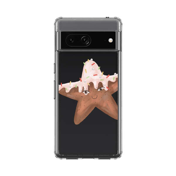 Smiling Gingerbread Star Cookie Google Pixel 7 Case