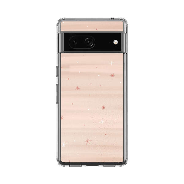 Soft Pink Background with Delicate Stars Google Pixel 7 Case