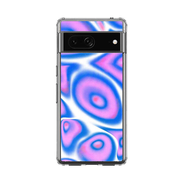 Vibrant Abstract Pink and Blue Swirl Pattern Google Pixel 7 Case