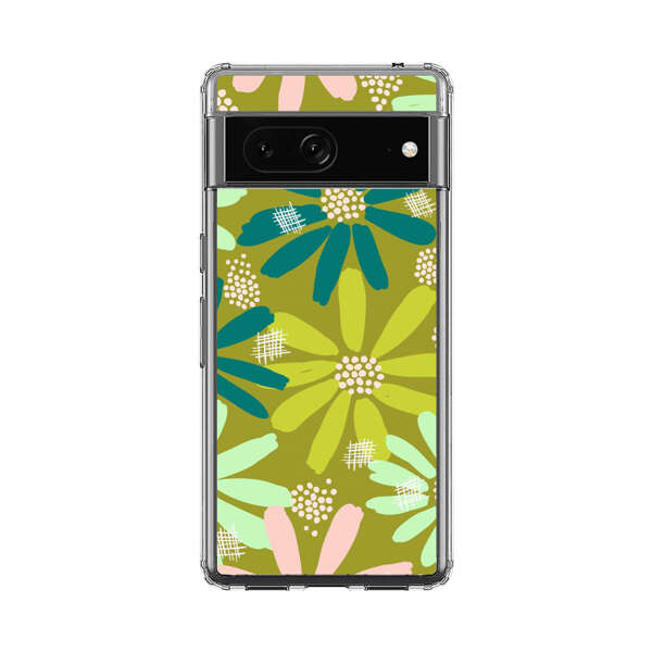 Vibrant Floral Daisy Pattern Google Pixel 7 Case