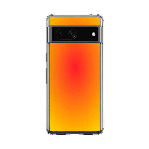 Vibrant Red Focal Point with Yellow Gradient Background Google Pixel 7 Case