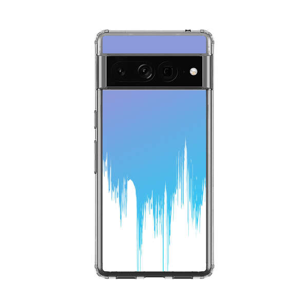 Abstract Blue and Purple Dripping Paint Google Pixel 7 Pro Case