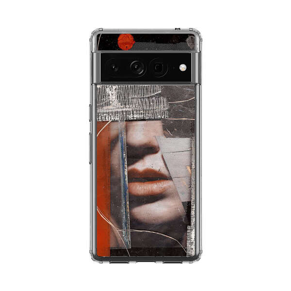 Abstract Collage Close Up Face Google Pixel 7 Pro Case