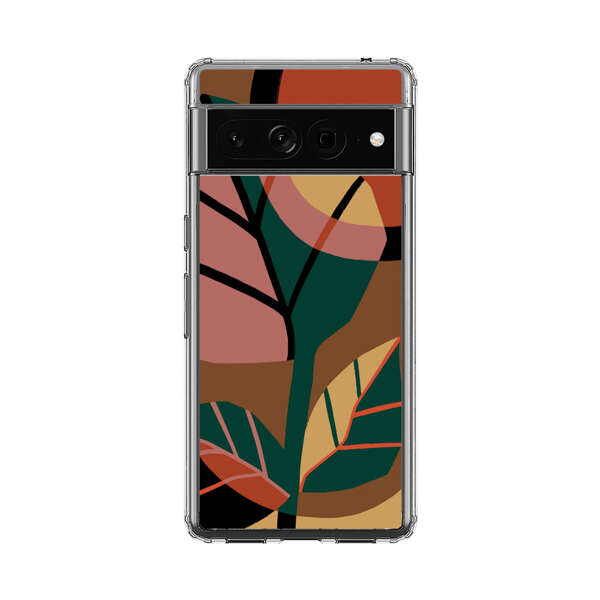 Abstract Geometric Leaves Design Google Pixel 7 Pro Case