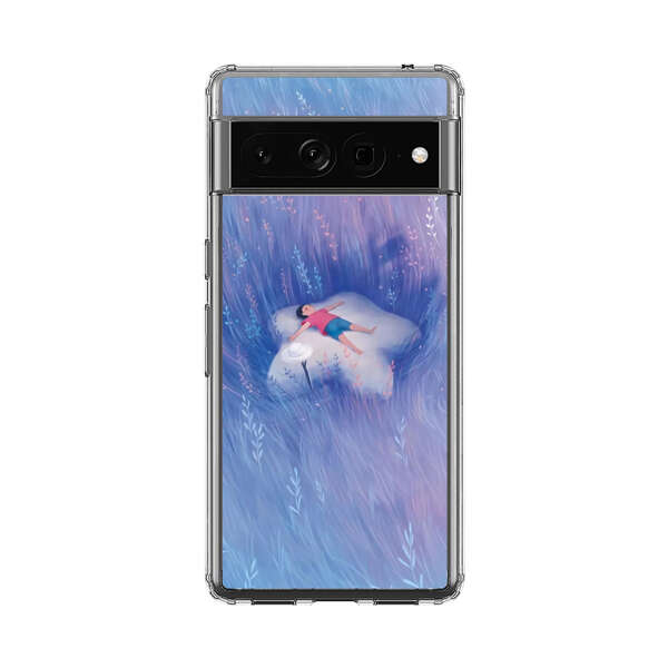 Child Relaxing in Dreamy Field Google Pixel 7 Pro Case