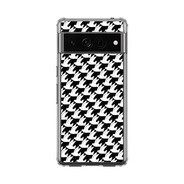 Classic Black and White Houndstooth Pattern Google Pixel 7 Pro Case