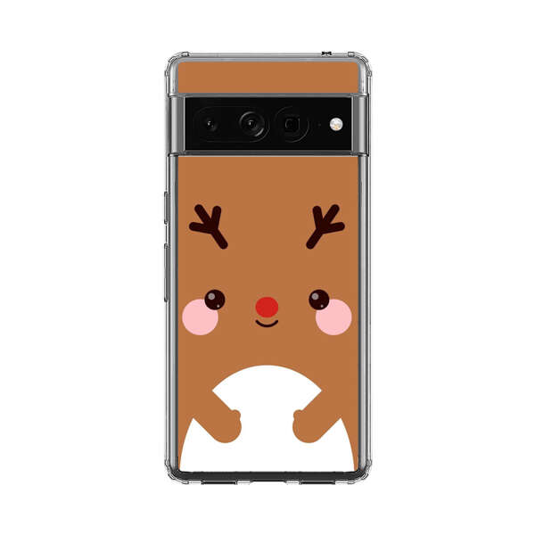 Cute Minimalist Reindeer Cartoon Google Pixel 7 Pro Case
