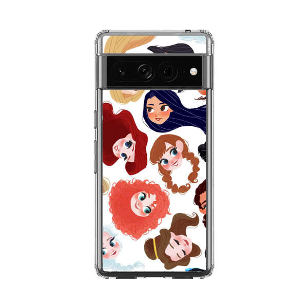 Diverse Animated Girl Faces Google Pixel 7 Pro Case