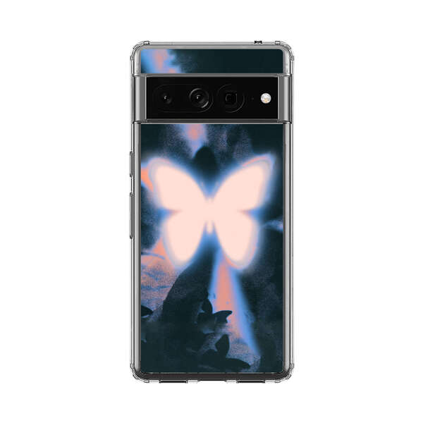 Glowing White Butterfly Google Pixel 7 Pro Case