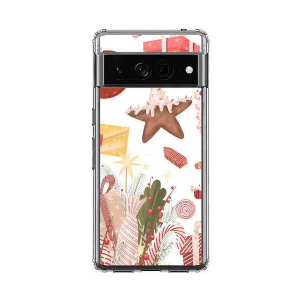 Holiday Gingerbread Candy Cane Gifts Google Pixel 7 Pro Case