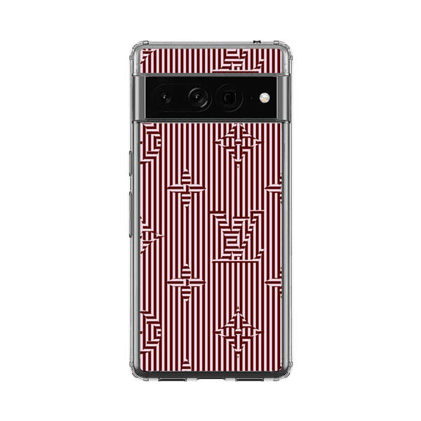 Intricate Geometric Striped Pattern Google Pixel 7 Pro Case