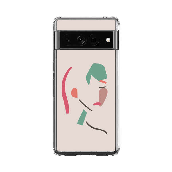 Minimalist Abstract Line Art Woman Face Google Pixel 7 Pro Case