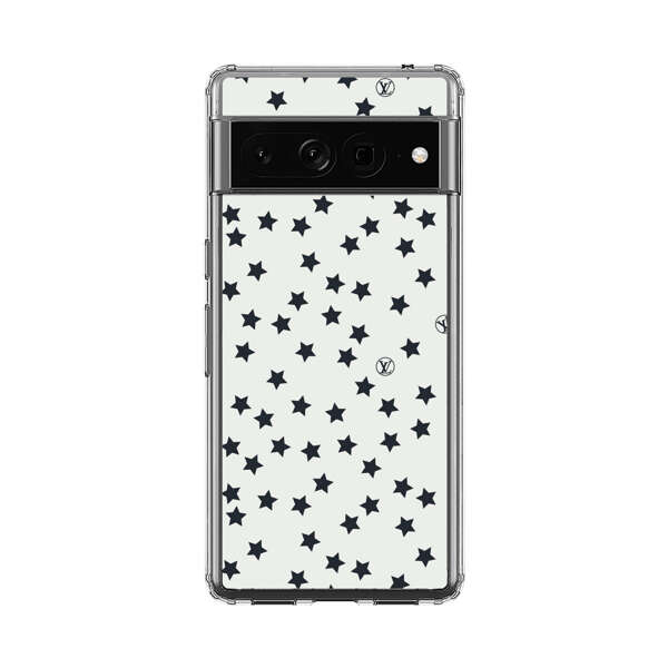 Minimalist Black Stars Pattern Google Pixel 7 Pro Case